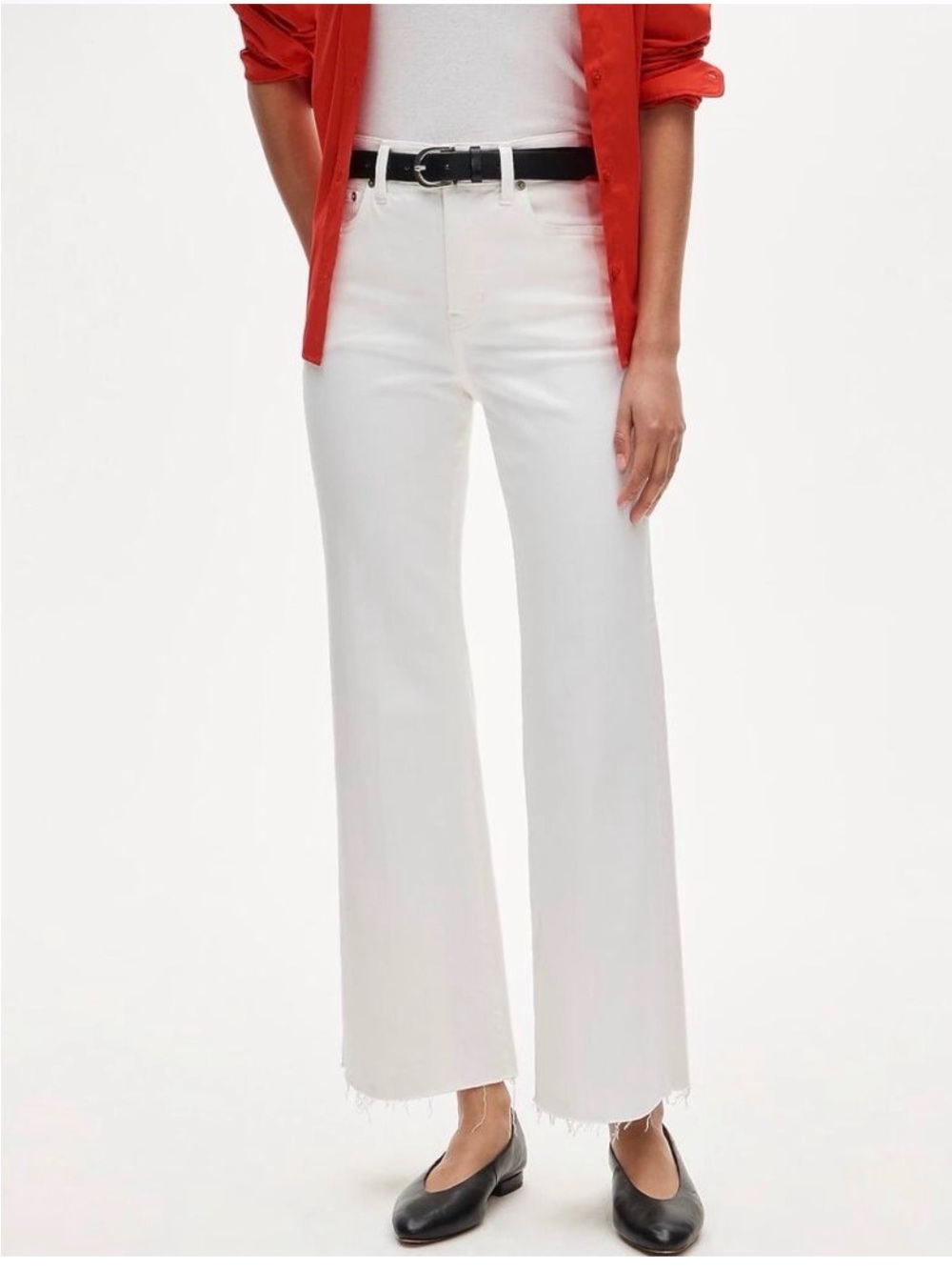 J. Crew Charley Kickout cropped jean in super-stretch White NWT size 28